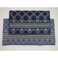 Handdoek + Theedoek Lace Royal Blue