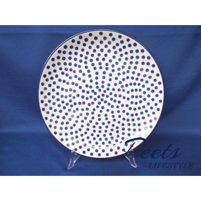 Bord 31,5 cm Blue dots