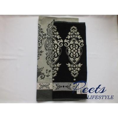 Handdoek + Theedoek Delft Black